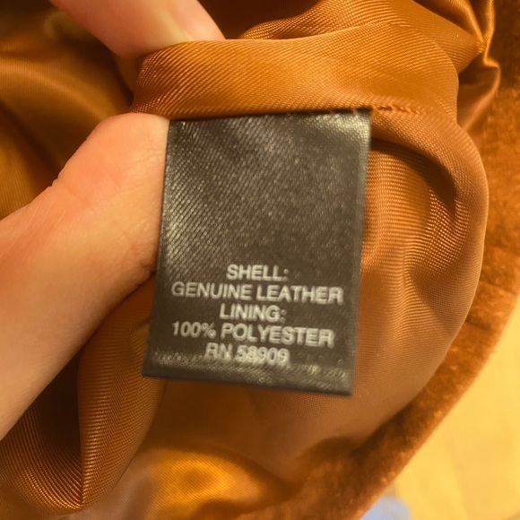 Giani Bini genuine leather rust skirt - Picture 4 of 6